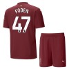 Camisola + Calções Manchester City Foden 47 Criança Equipamento 3ª 24/25